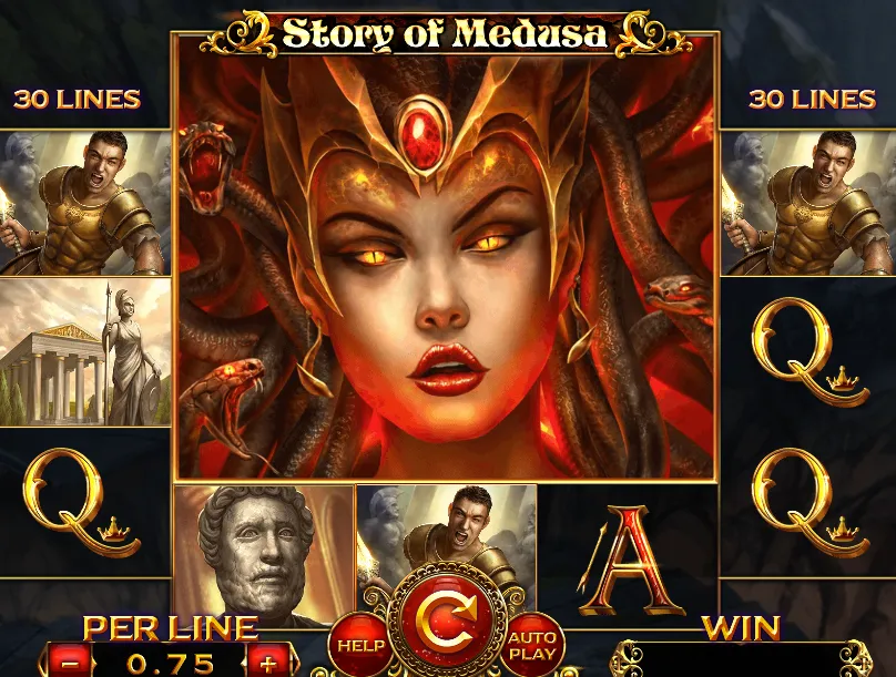 Giao diện giải trí đẳng cấp của Slot Câu Chuyện Medusa